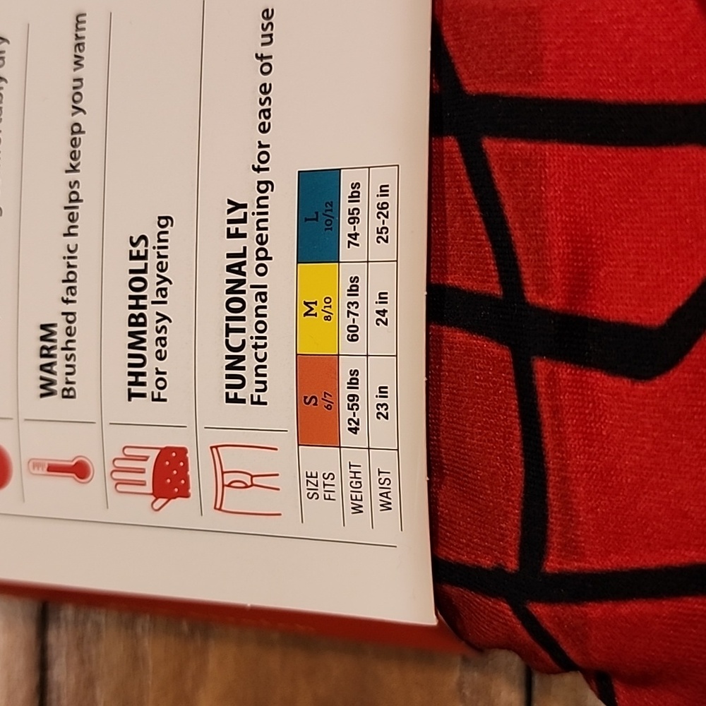 ClimateRight by Cuddl Duds Spiderman Boys Thermal Set Size Medium 8/10 - Picture 8 of 11